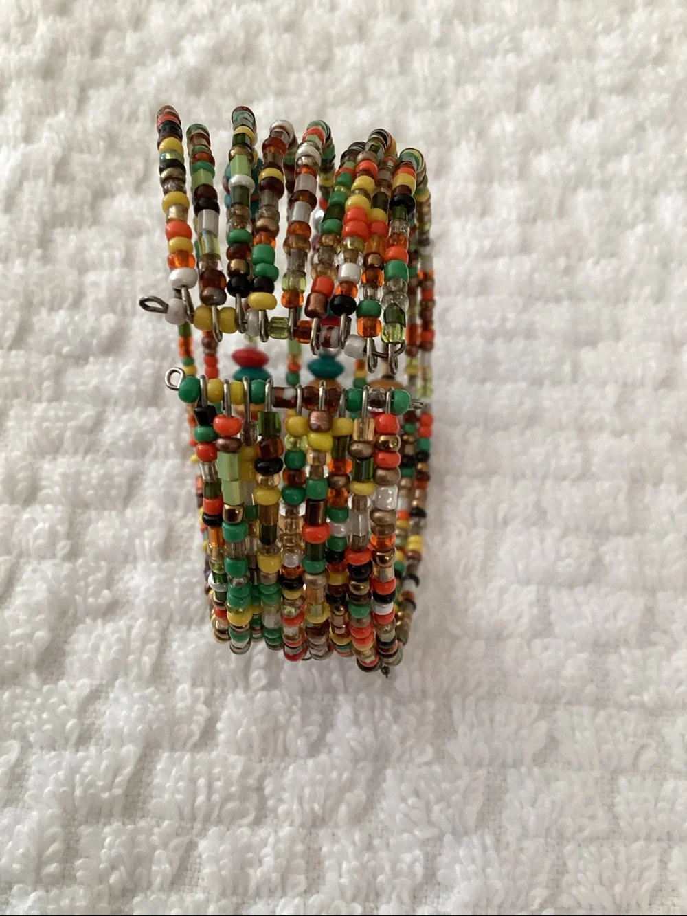Colorful Bohemian Multi-Strand Seed Bead Necklace & Bracelet Bundle